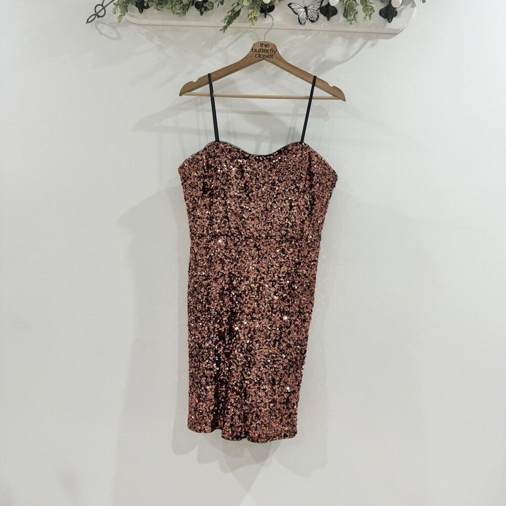 Aidan Mattox Fully Sequined Structured Shorts Rom… - image 1